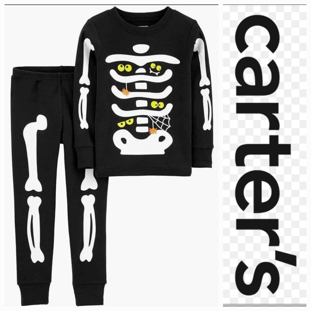 Baby Carter's Glow In The Dark Skeleton Halloween Costume 12 Mos